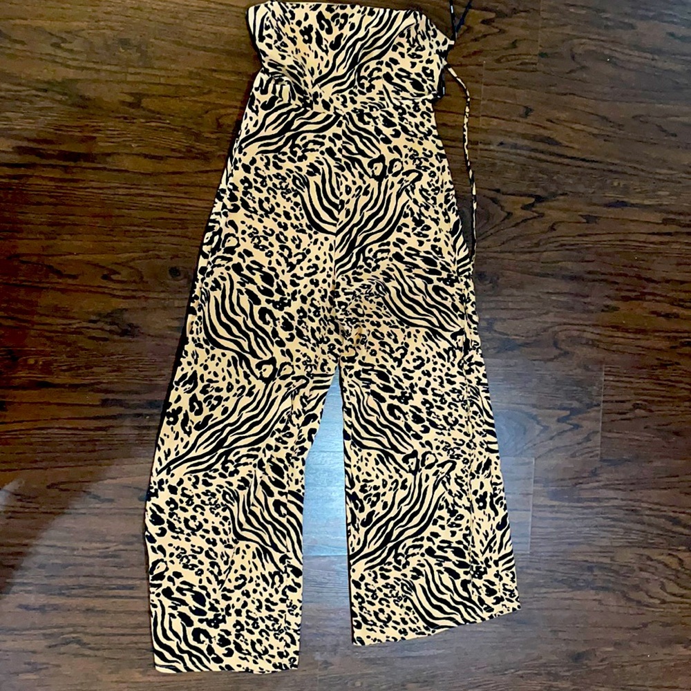 Animal print jumpsuit